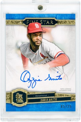 Carta autografata ozzie smith - carta,