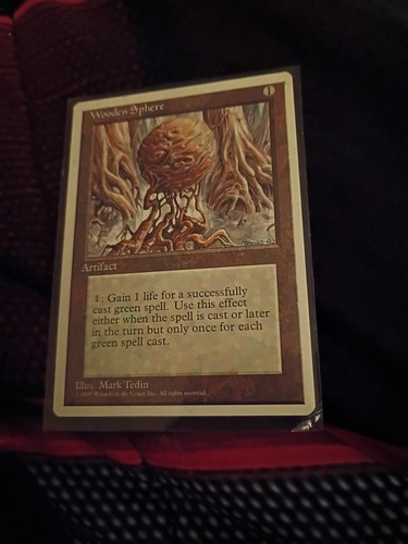 Rare wooden sphere - magic, card