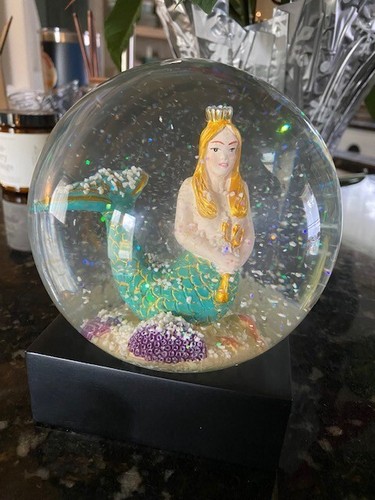 Mermaid snow globe large - mermaid,