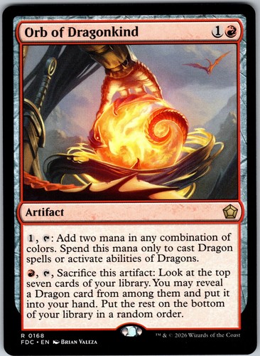 Orb dragonkind fdc 168 - orb, 168]