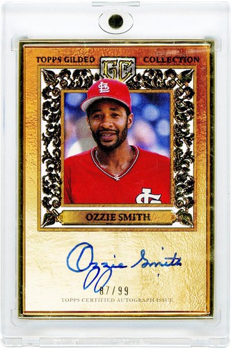 Carta autografata ozzie smith - autografata,